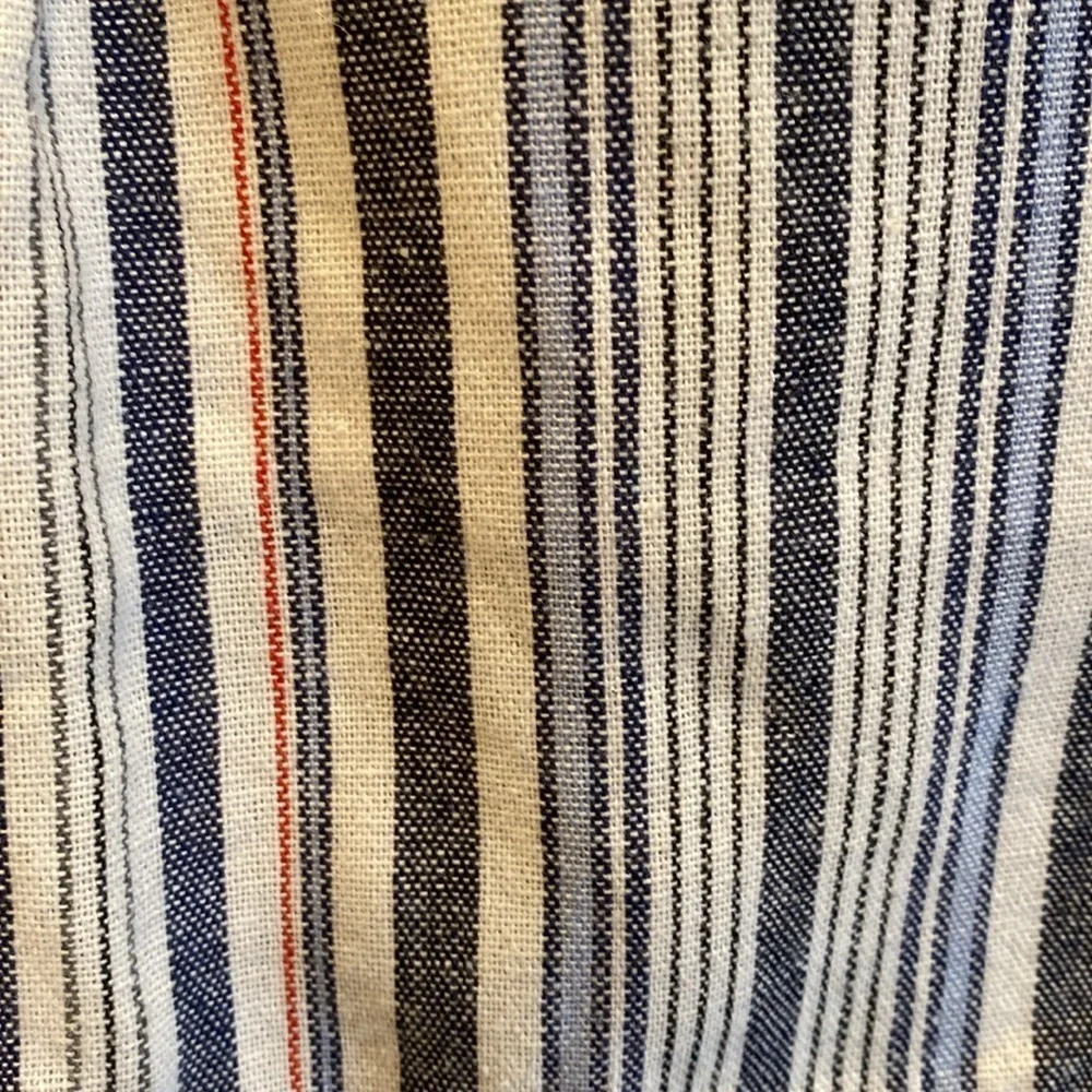 Sailor High Waisted Blue Striped Shorts  LARGE